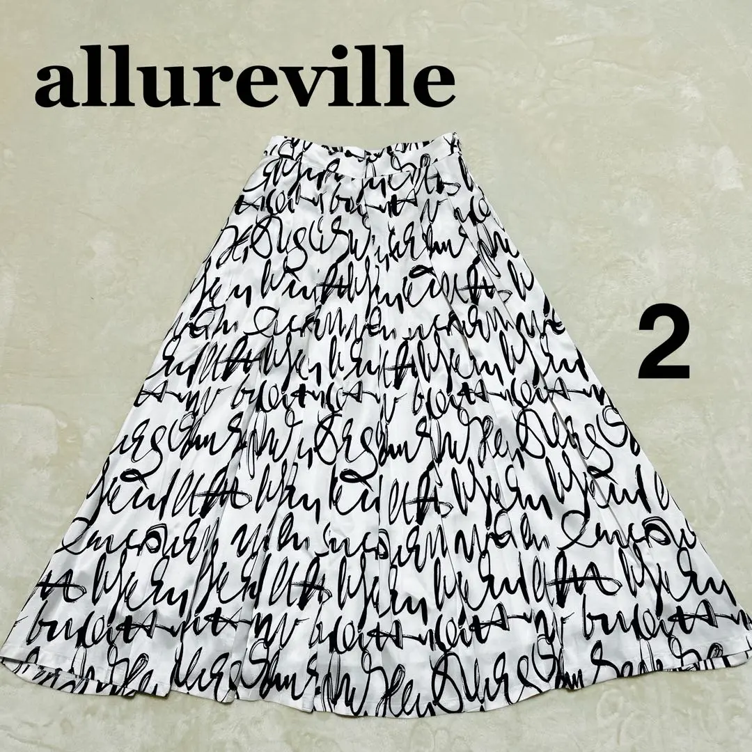 アルアバイル　ルルウィルビー グラフィティプリントタックスウィングスカート allureville（アルアバイル）の「グラフィティプリントタック