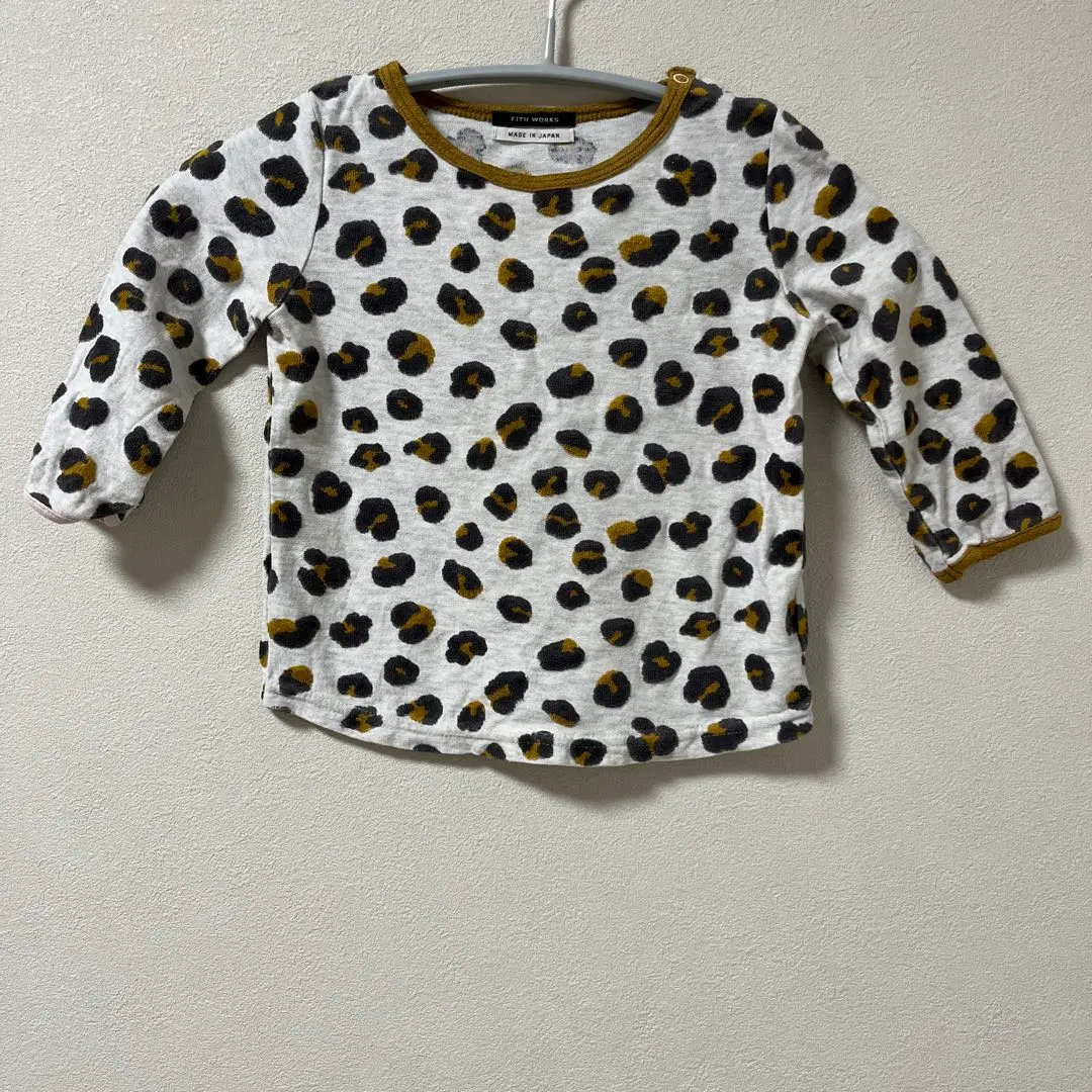 Thumbnail of FITH 90cm Leopard Print Long Sleeve Cut-and-Sew Top