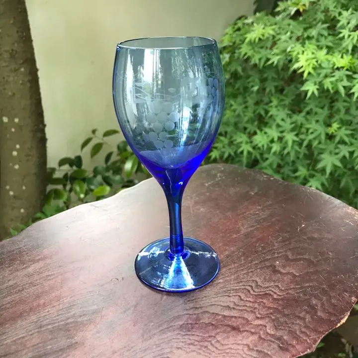 Thumbnail of Grape Carving Glass ★ Old Folk House Glassware Evening Drinks Chic Retro Elegant Stylish Shonan Style