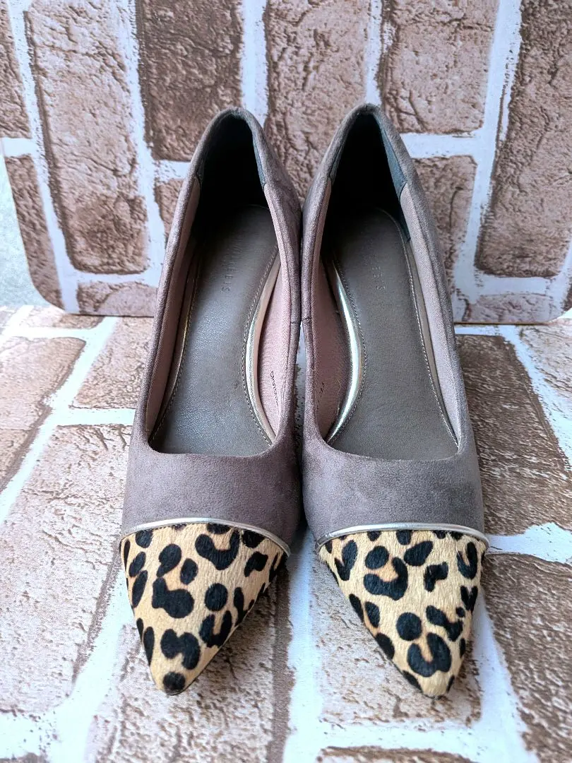 Thumbnail of 【Excellent Condition】RANDA Leopard Print Calf Hair Combination High Heels