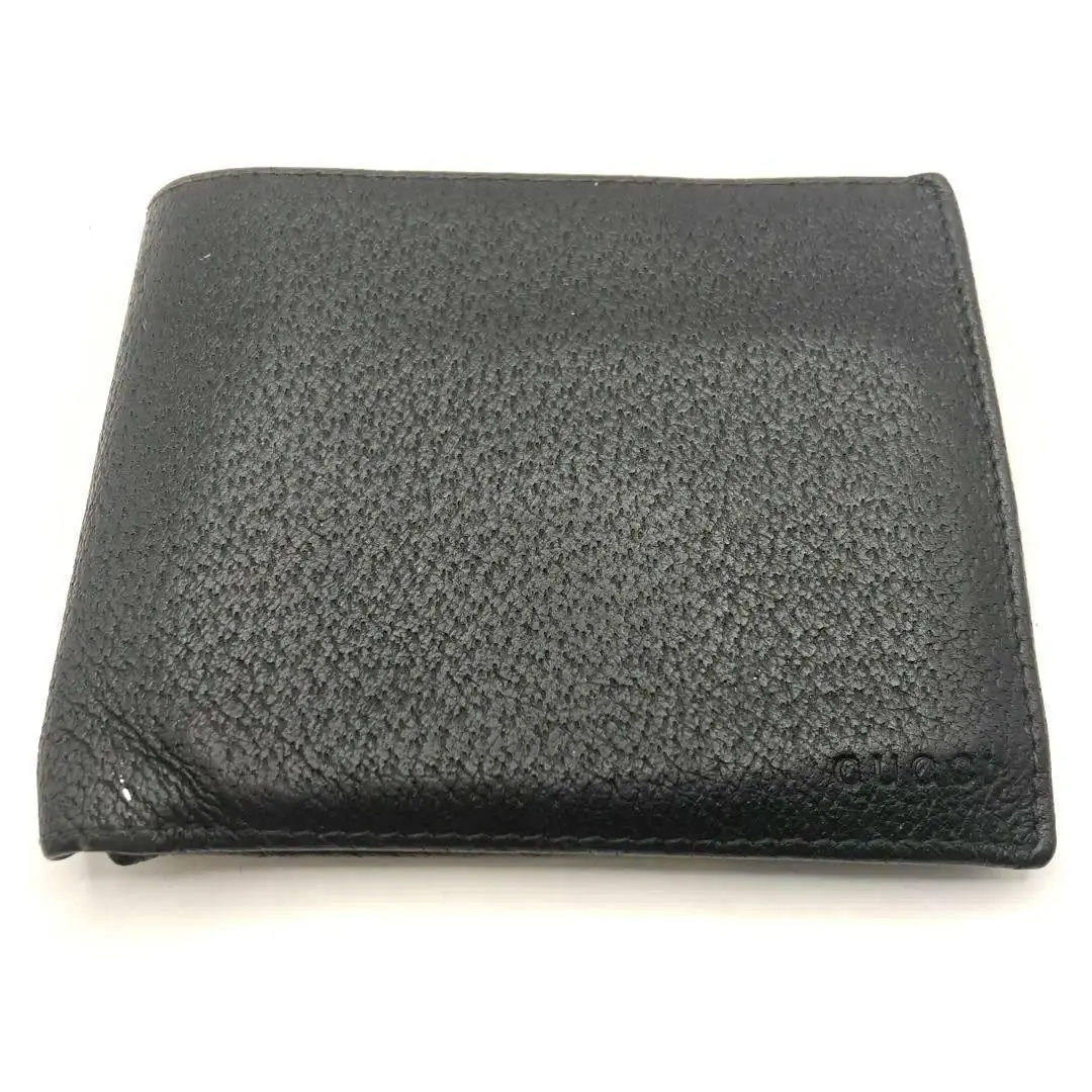 GUCCI 古馳 兩折錢包 034.0416.0802 皮革 黑色 的縮圖