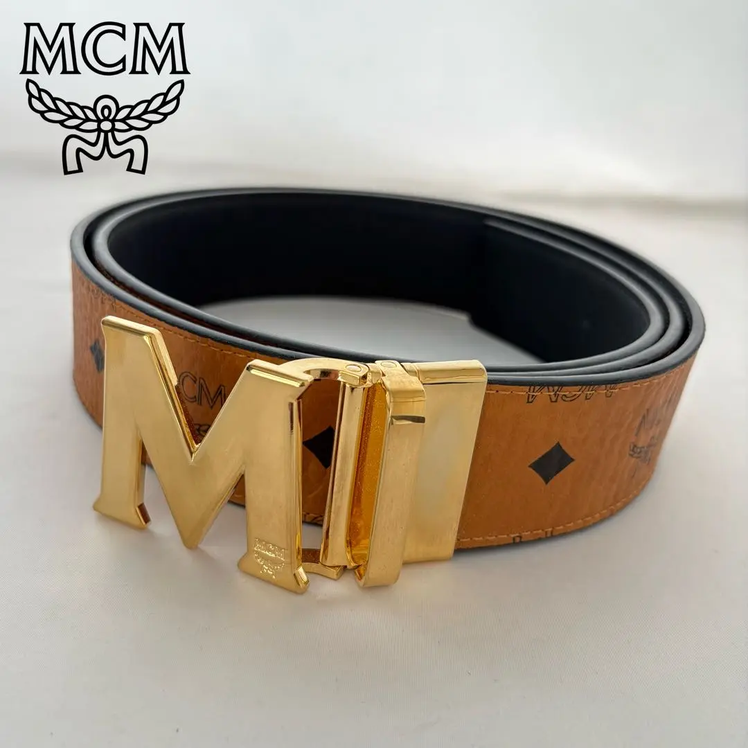 定価4.2万 MCM(エムシーエム)Mode Travia リバーシブル ベルト Man マルチカラー T タイムレス レザー リバーシブル ベルト