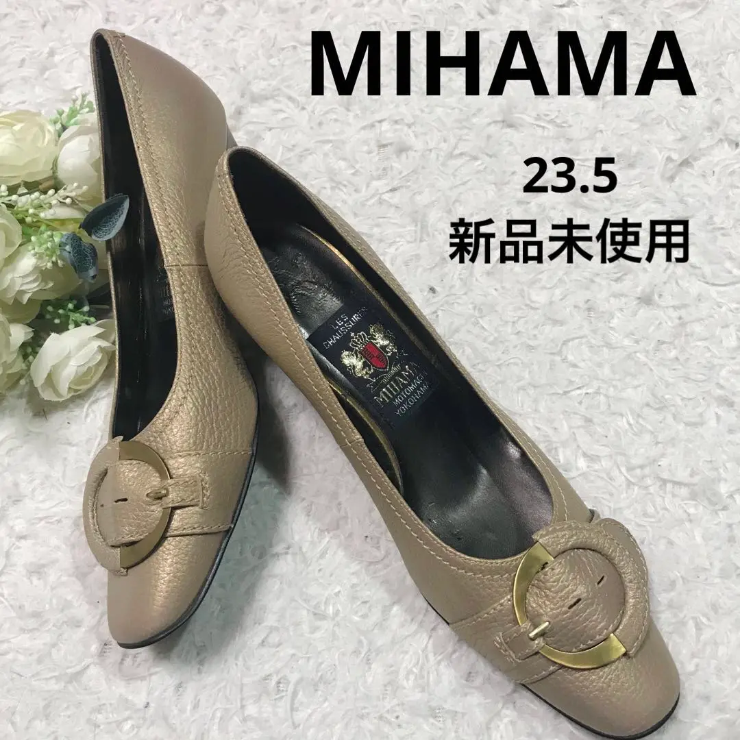 新品未使用【MIHAMA】ベージュパンプス（ヒール5㎝） ミハマ MIHAMA パンプス （ベージュ） -ファッション通販