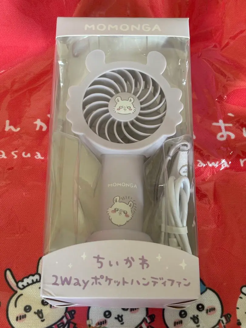 2025年最新】ちいかわ 2WAYポケットハンディファン(モモンガ)の