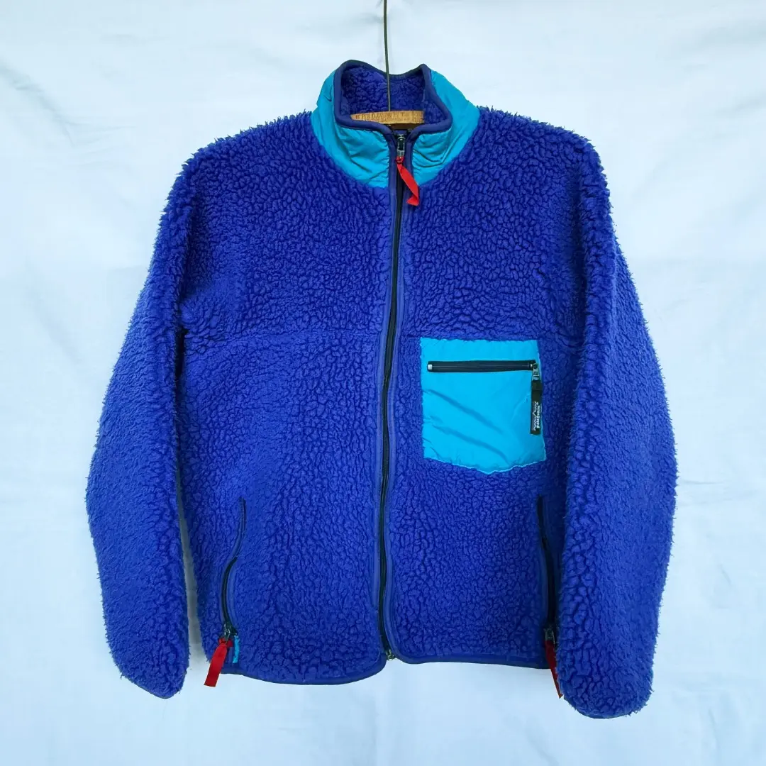 Patagonia パタゴニア　クラシックレトロカーディガン　コバルト　89年製 レア 89年 パタゴニア レトロパイルカーディガン L コバルト