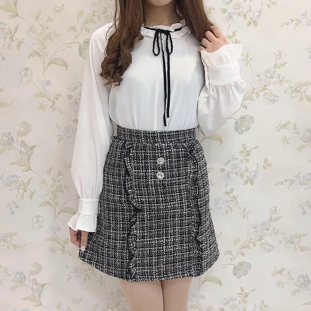 Thumbnail of AnMILLE Frill Bijou Trapezoid Skirt