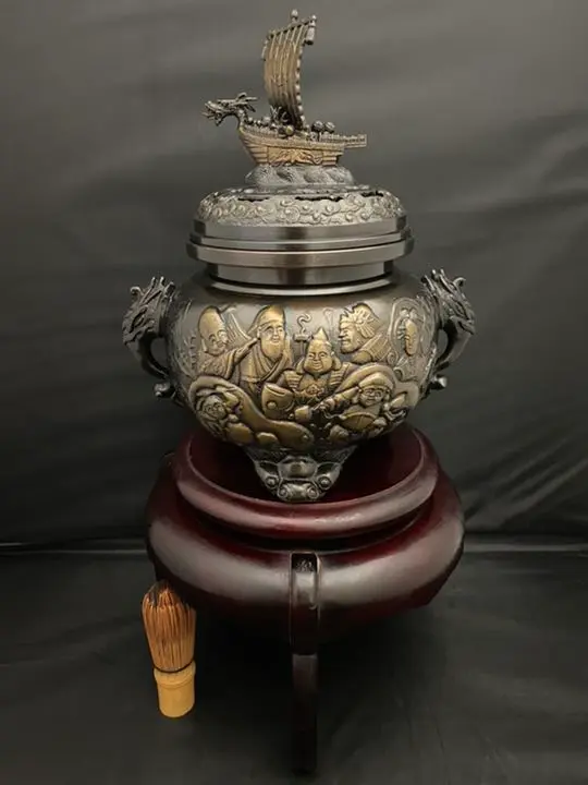 香炉 鳳凰型 宝船 銅製 彫刻 置物 開運 風水 骨董 インテリア　アンティーク 2025年最新】宝船 香炉の人気アイテム - メルカリ