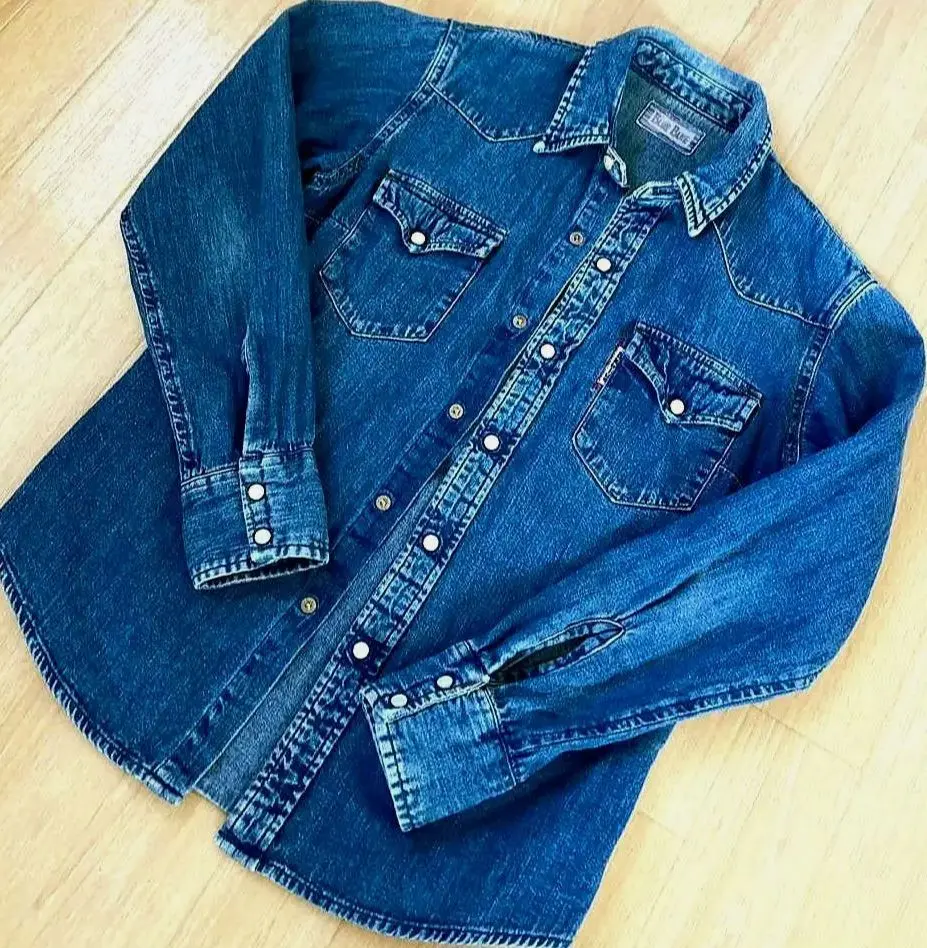 Thumbnail of Hollywood Ranch Market, Seilin & Co. BLUE BLUE Indigo Denim Shirt, Outerwear