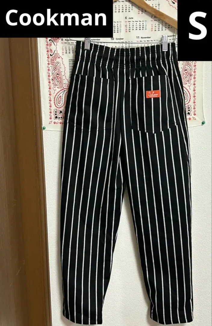 クックマン ボーダーズボン XL 2025年最新】COOKMAN パンツ CHEF PANTS BORDER (クックマン)の