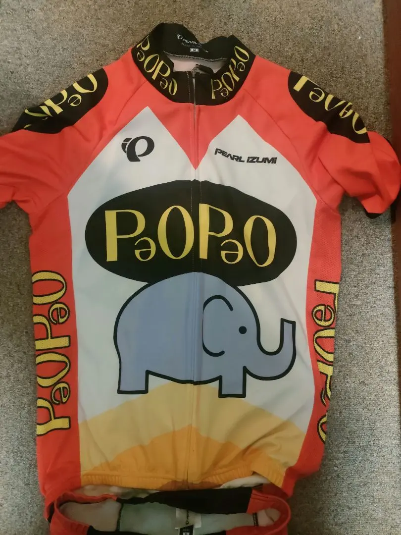 【zukaishi】PEARLIZUMI 未使用ジャージ　パオパオビールＬ パールイズミ PEARL IZUMI パオパオビール PAOPAO サイクル