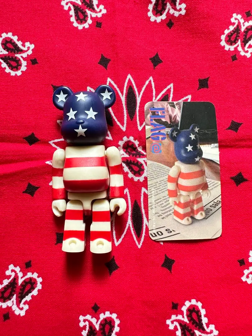 MEDICOM TOY - ベアブリック シリーズ1 フラッグ　アメリカ　カード有 BE@RBRICK SERIES1 FLAG ベアブリック シリーズ1 フラッグ