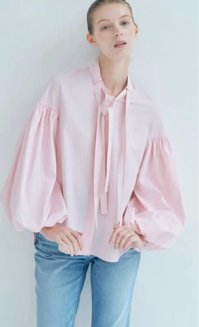 れ*ん様 laubeblanc ローブブラン　Double tie Blouse Double tie Blouse – L'AUBE BLANC