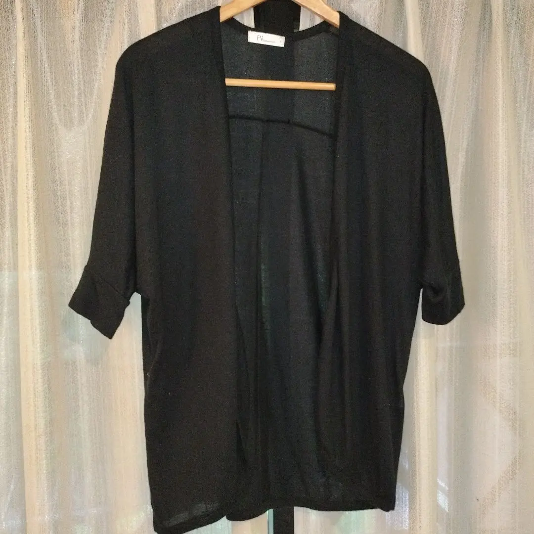 Thumbnail of Black cardigan, short sleeves