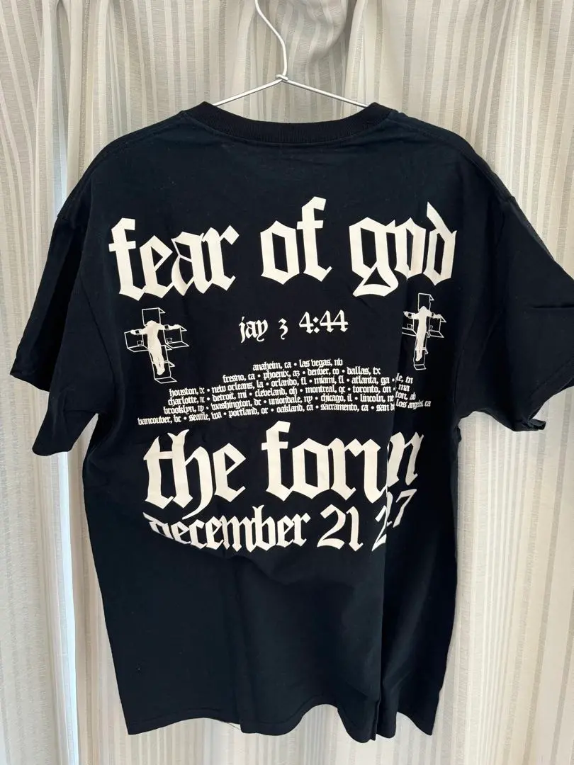 美品　Fear Of God×Jay Z パーカー　L FEAR OF GOD フィアオブゴッド Jay Z 4.44 HOODIE パーカー
