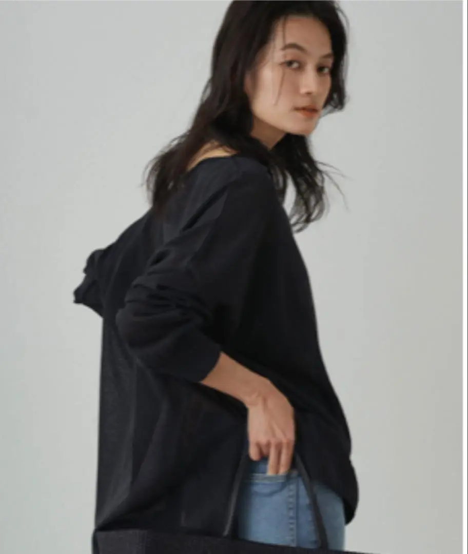 値下げしました】Loungedress ラウンジドレス和紙天竺ニット