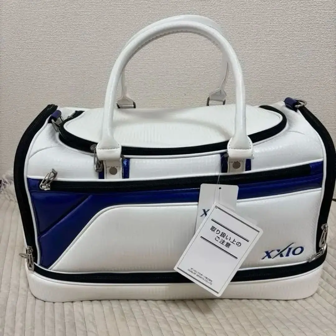 ゴルフ用　XXIO ボストンバッグ ホワイト/ブルー　新品未使用品 2025年最新】ダンロップ XXIOボストンバックの人気アイテム