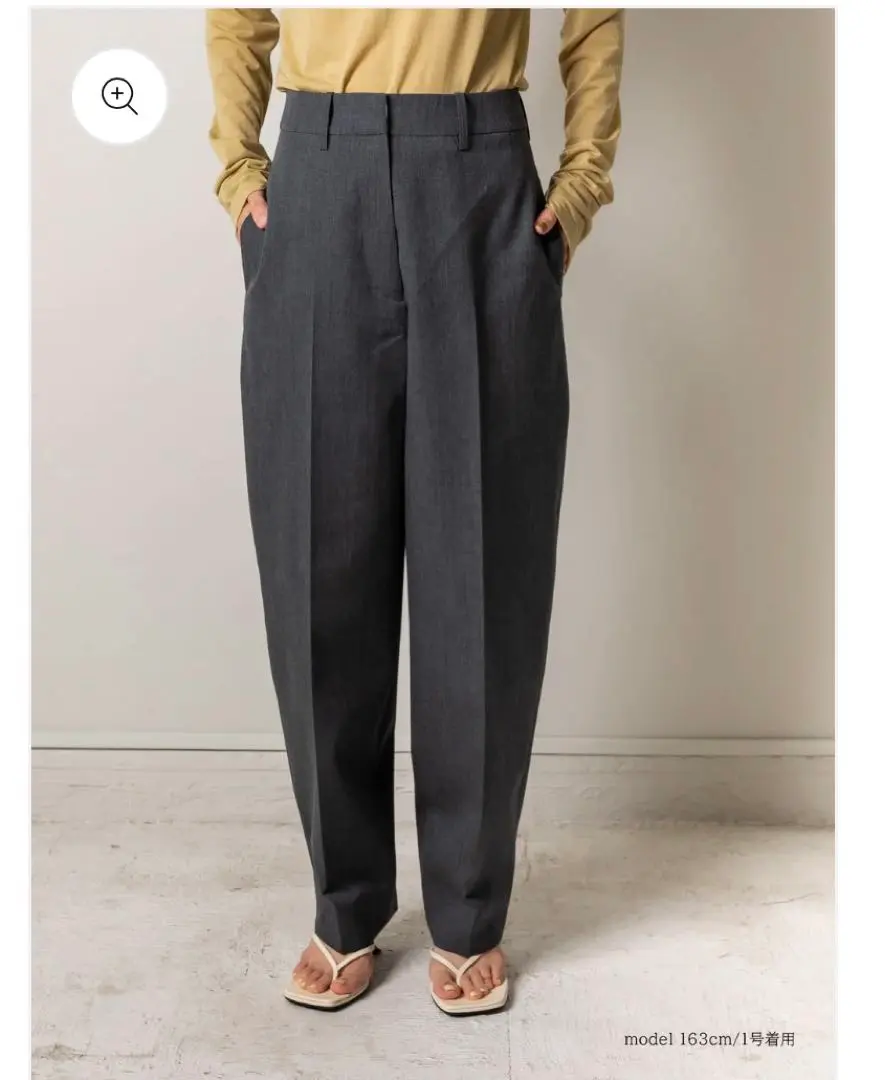 パンツ digne high-waist pants digne high-waist pants