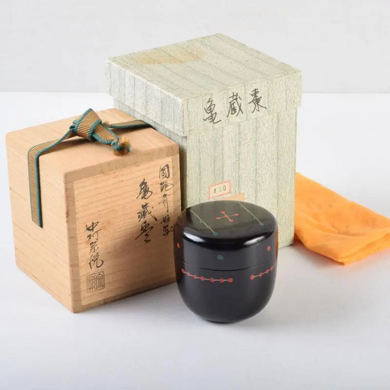茶道具　蒔絵師袛雲作　圓能斎好一閑塗亀蔵棗　超美品！！ 茶道具 蒔絵師袛雲作 圓能斎好一閑塗亀蔵棗 超美品！！ - メルカリ