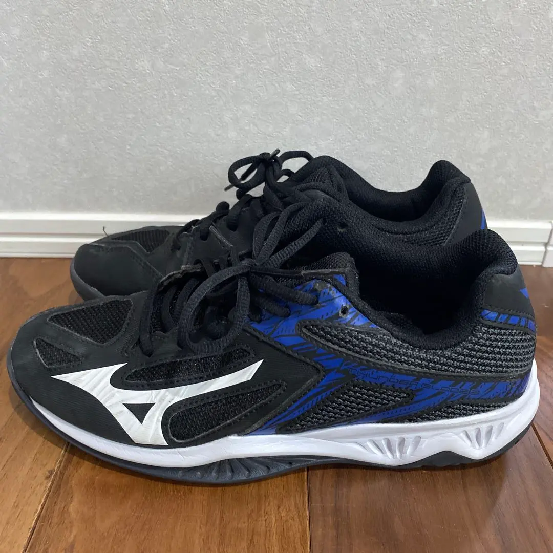 Thumbnail of Mizuno sports shoes, black/blue, 25 cm