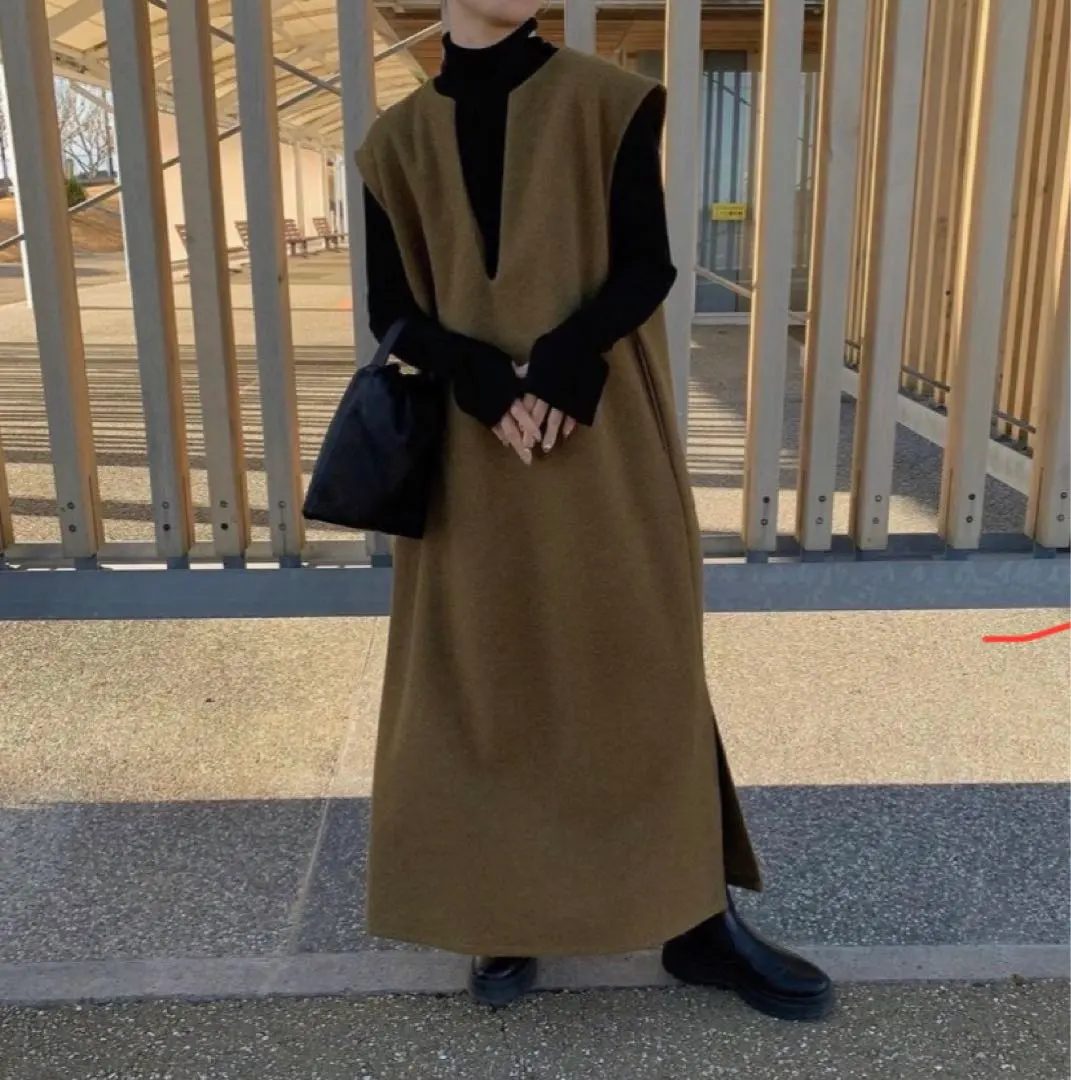 Thumbnail of Select MOCA Key Neck Long Vest Dress