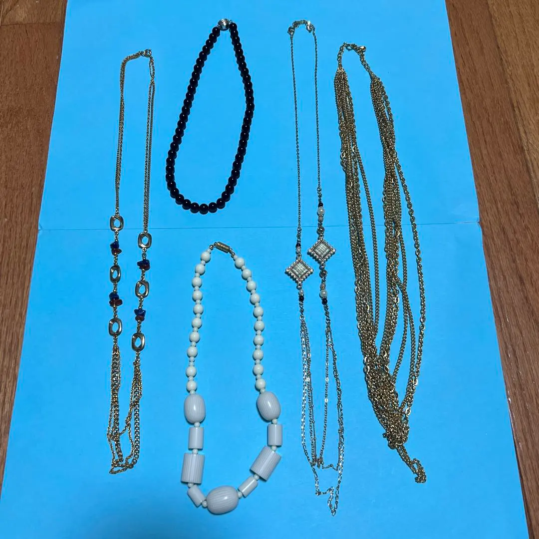 Thumbnail of Showa Retro Necklace Set - Assorted Designs, 5 Piece Set