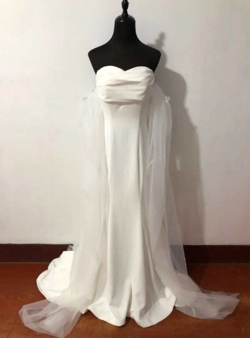 ドレスプロダクション/DRESS PRODUCTION w265 2way バックリボン ベアトップ ソフトマーメイドドレス（W265）