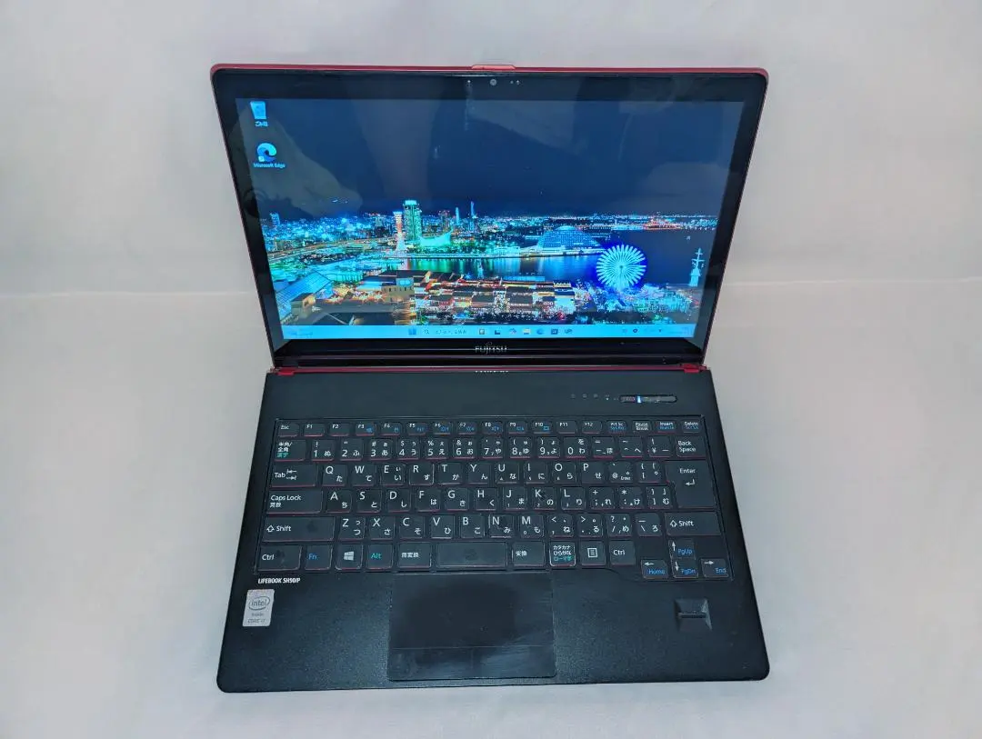 富士通 - LIFEBOOK SH90/P LIFEBOOK SH 中古パソコン 富士通 SH90 P FMVS90PL4赤 Microsoft