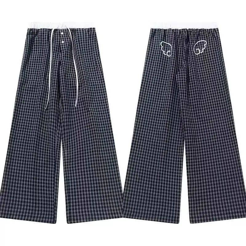 【新品未使用】aeae ギンガムチェック ラウンジ パジャマ パンツ ネイビー 新品未使用】aeae ギンガムチェック ラウンジ パジャマ パンツ