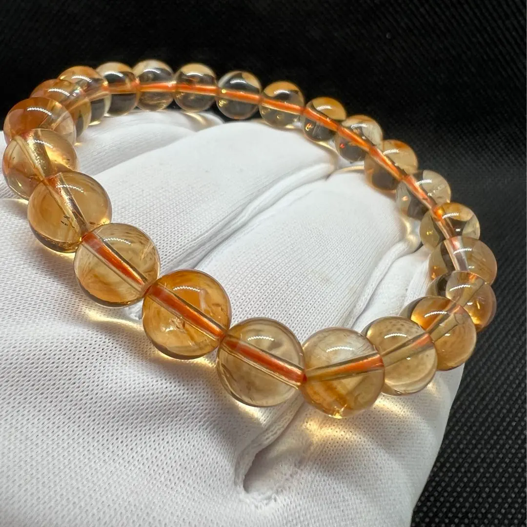 Thumbnail of New Natural Citrine (Yellow Quartz) Power Stone Bracelet ★ AB878
