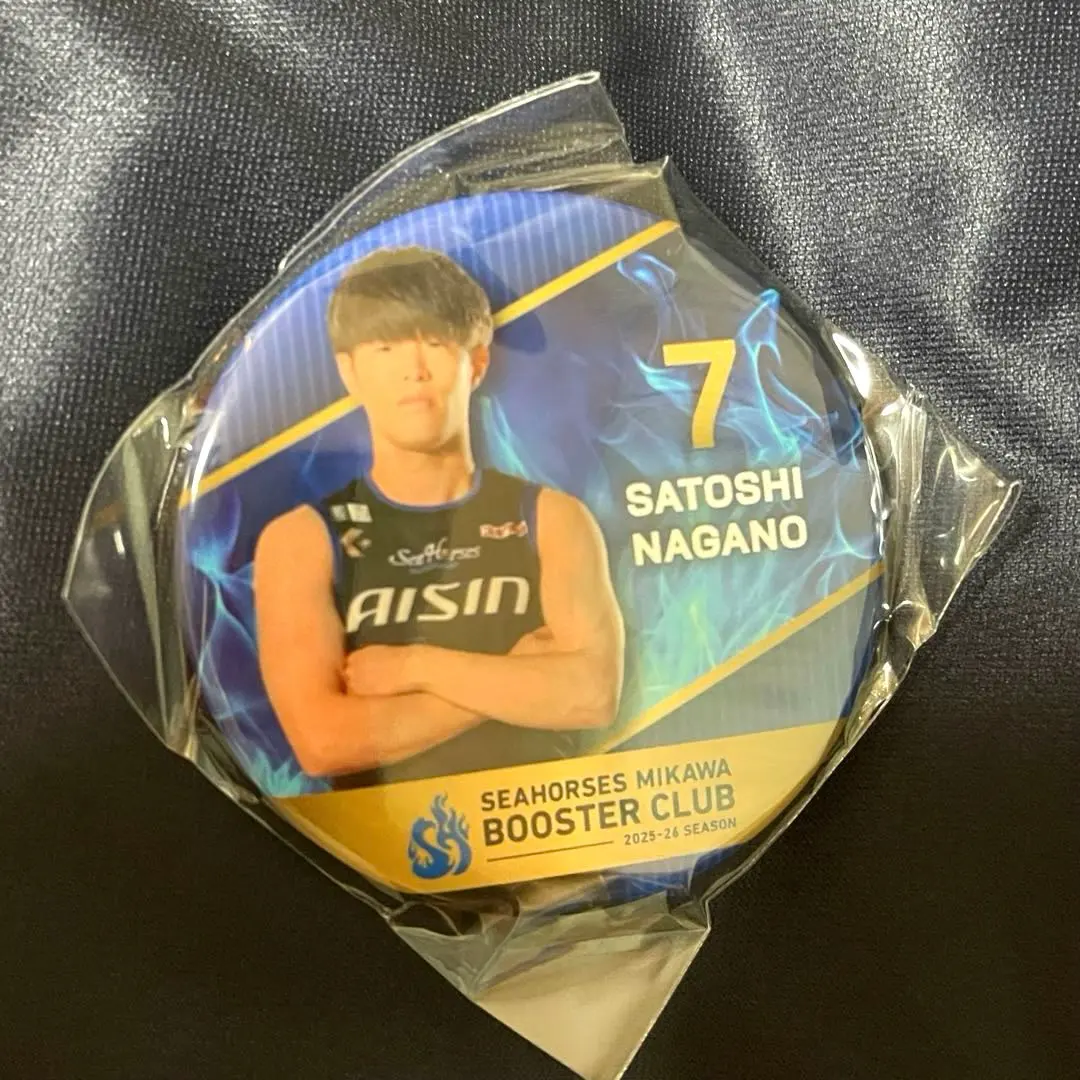 Thumbnail of Not for sale, new B. League Seahorses Mikawa Seishi Nagano can badge