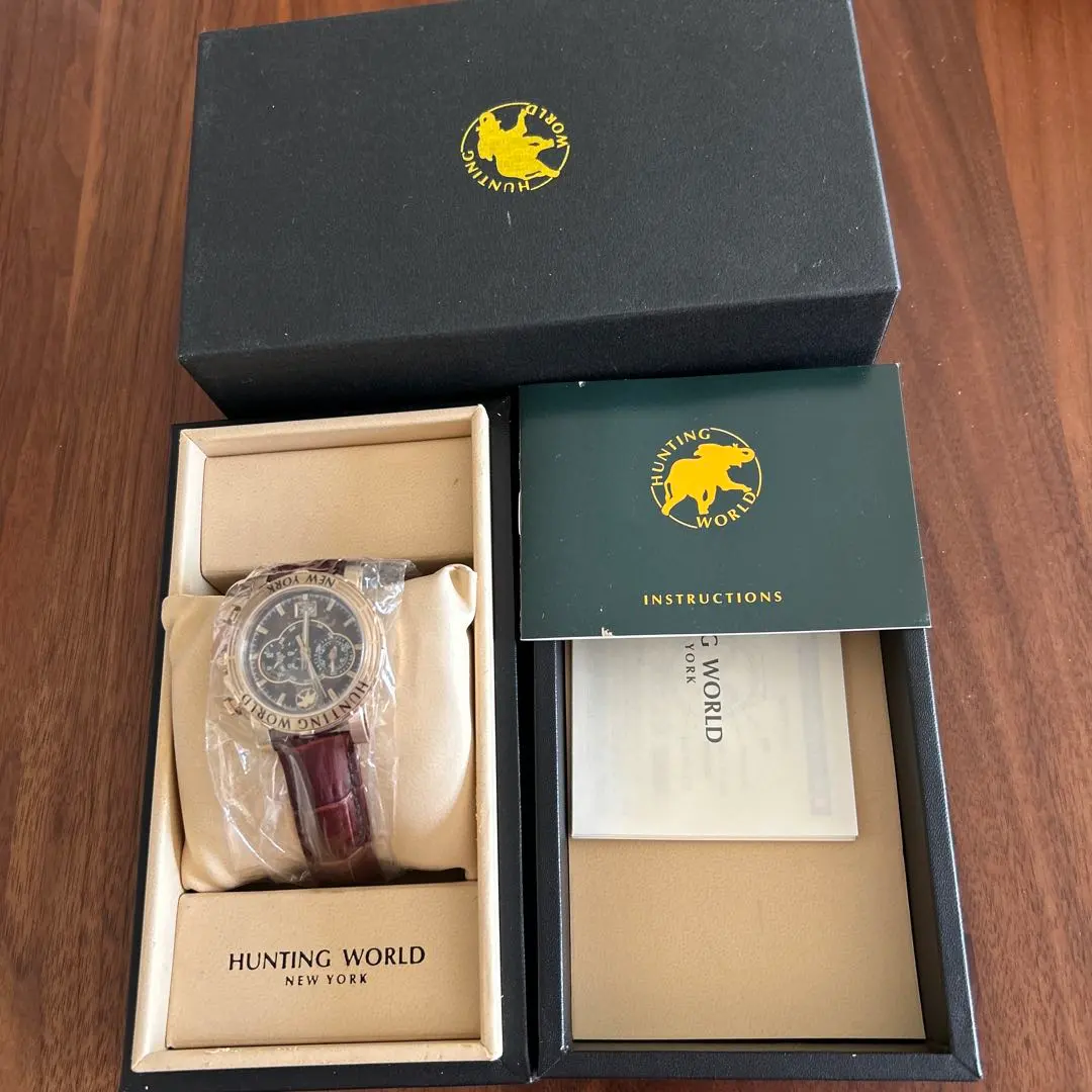 Thumbnail of HUNTING WORLD wristwatch (quartz) brown leather