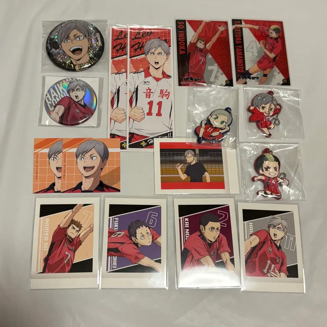 Thumbnail of Haikyu!! Lev Haiba, Kai Inoka, Shohei Fukunaga, Can Badges, Paca-Colle (Trading Card) Bundle