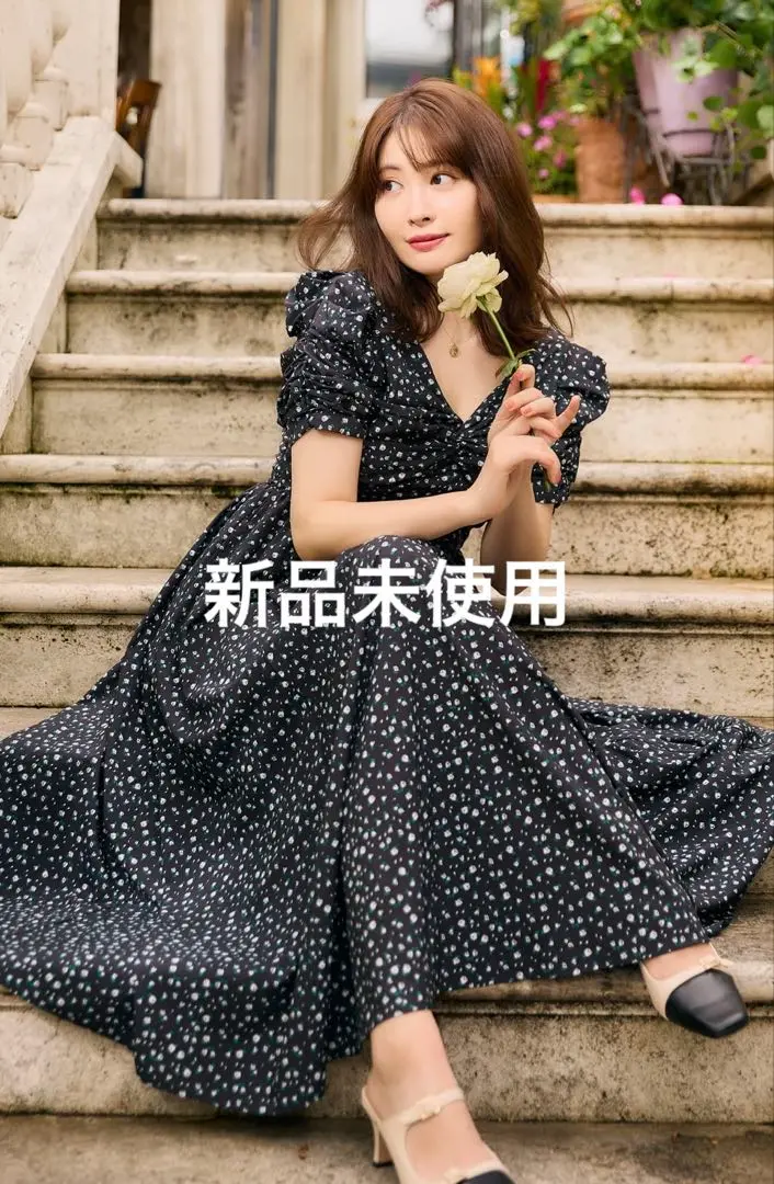 Her lip to Roseraie Long Dress Mサイズ Roseraie Long Dress（ワンピース）｜Her lip to（ハーリップ