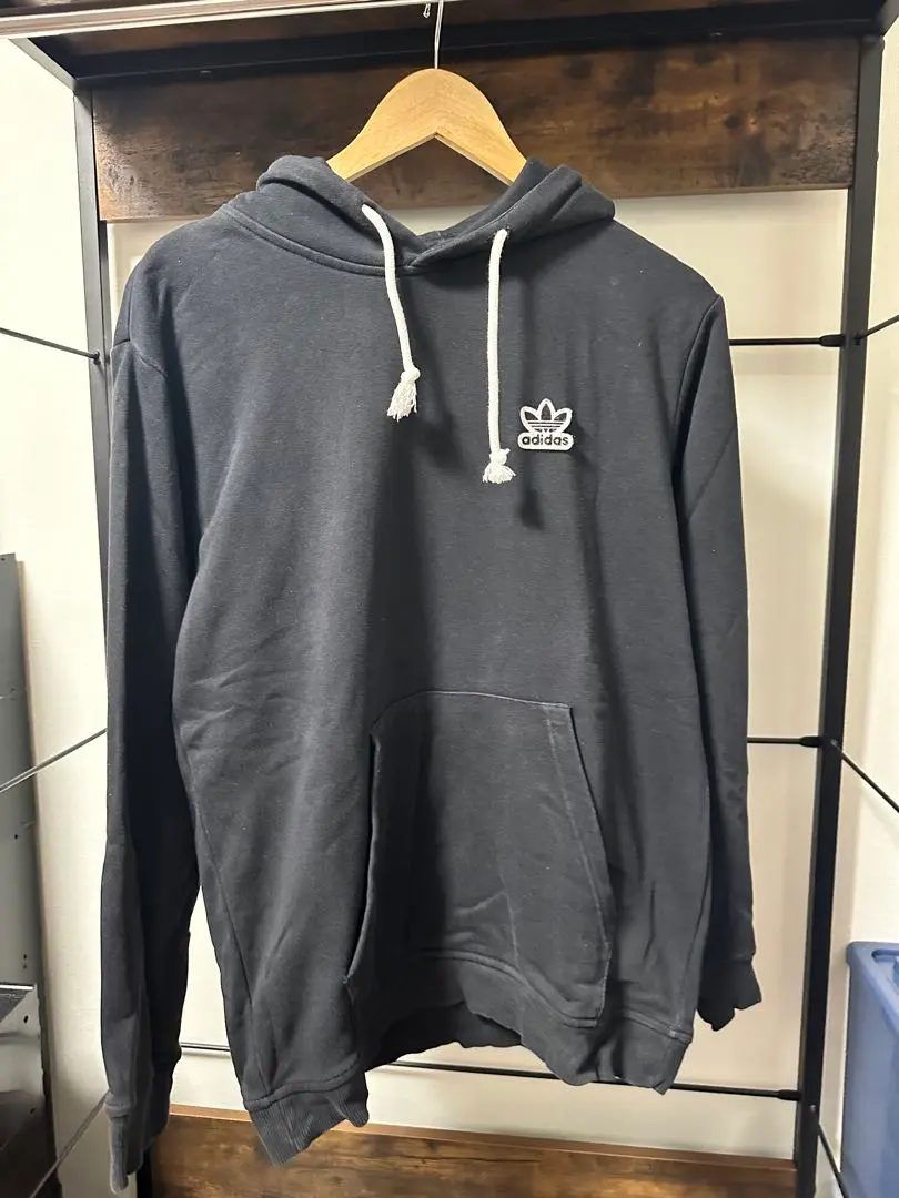Thumbnail of adidas black hooded sweatshirt