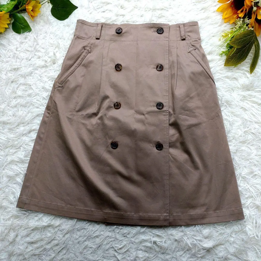 Thumbnail of Gallardagalante - Knee-length Flare Skirt - Beige Pink - Office