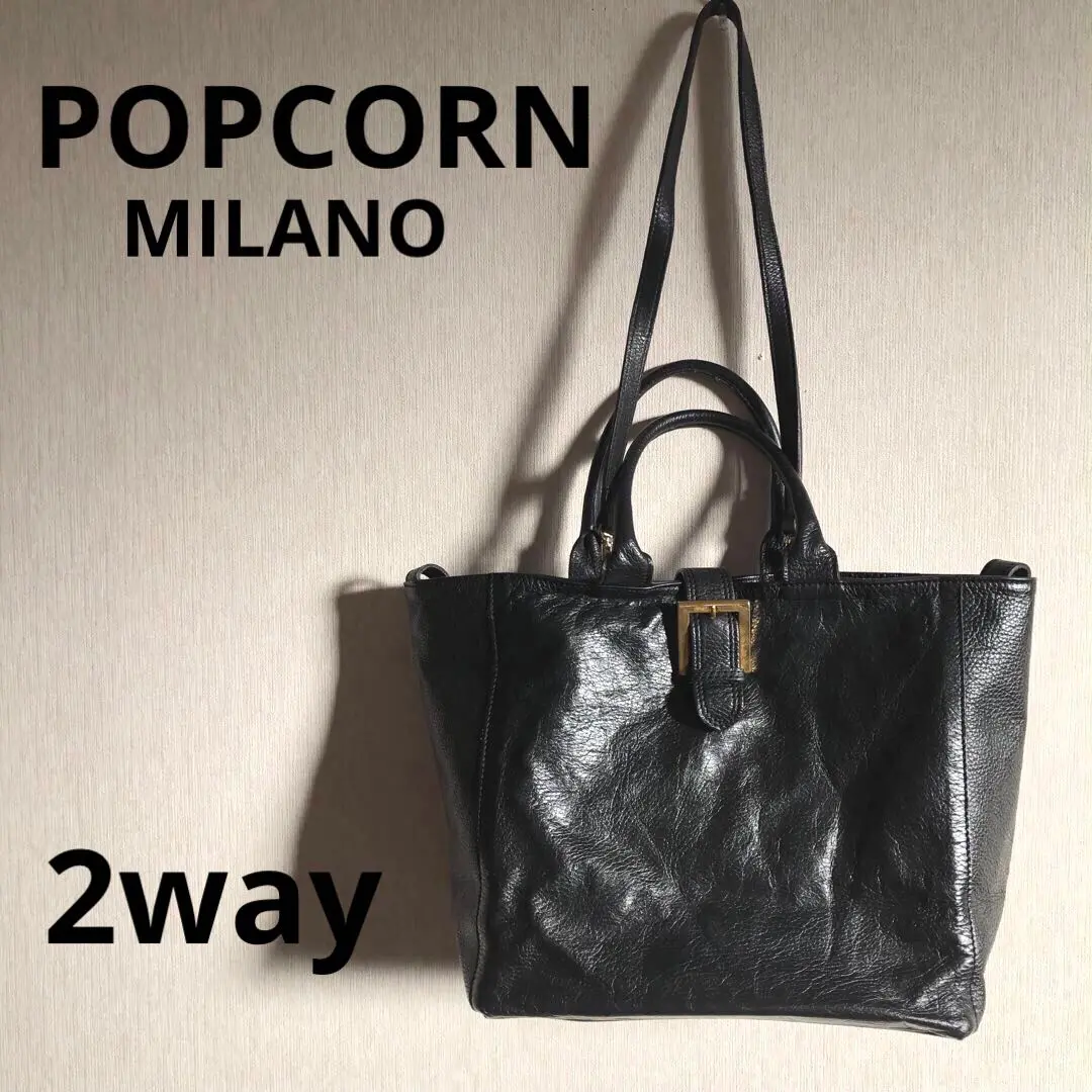 POPCORN MILANO 本革バッグ - メルカリ