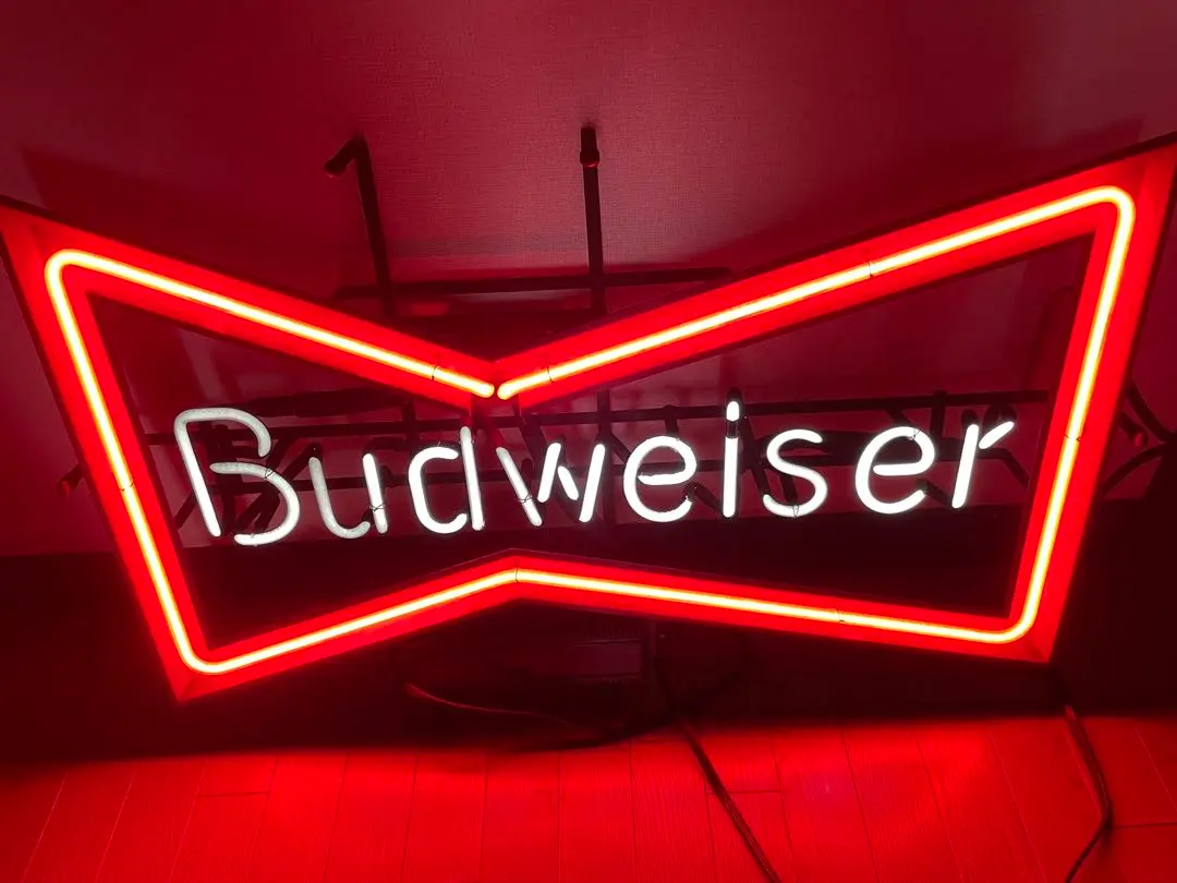 【バドワイザー】ネオン管【レア品】 ✨️超希少✨️1990年代物✨️ Budweiser バドワイザー ネオン管