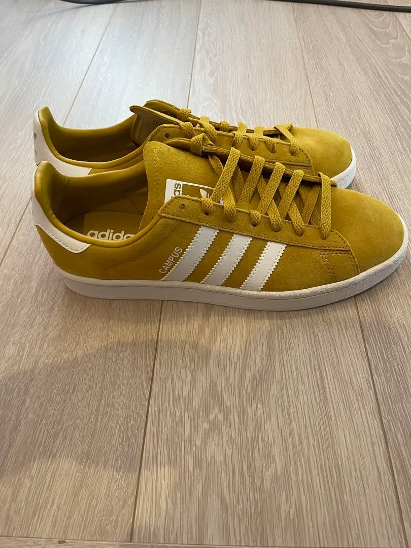 【新品】adidas★CAMPUS80s★未使用品★27.0★マスタードイエロー adidas CAMPUS 80s YELLOW × WHITE アディダス キャンパス