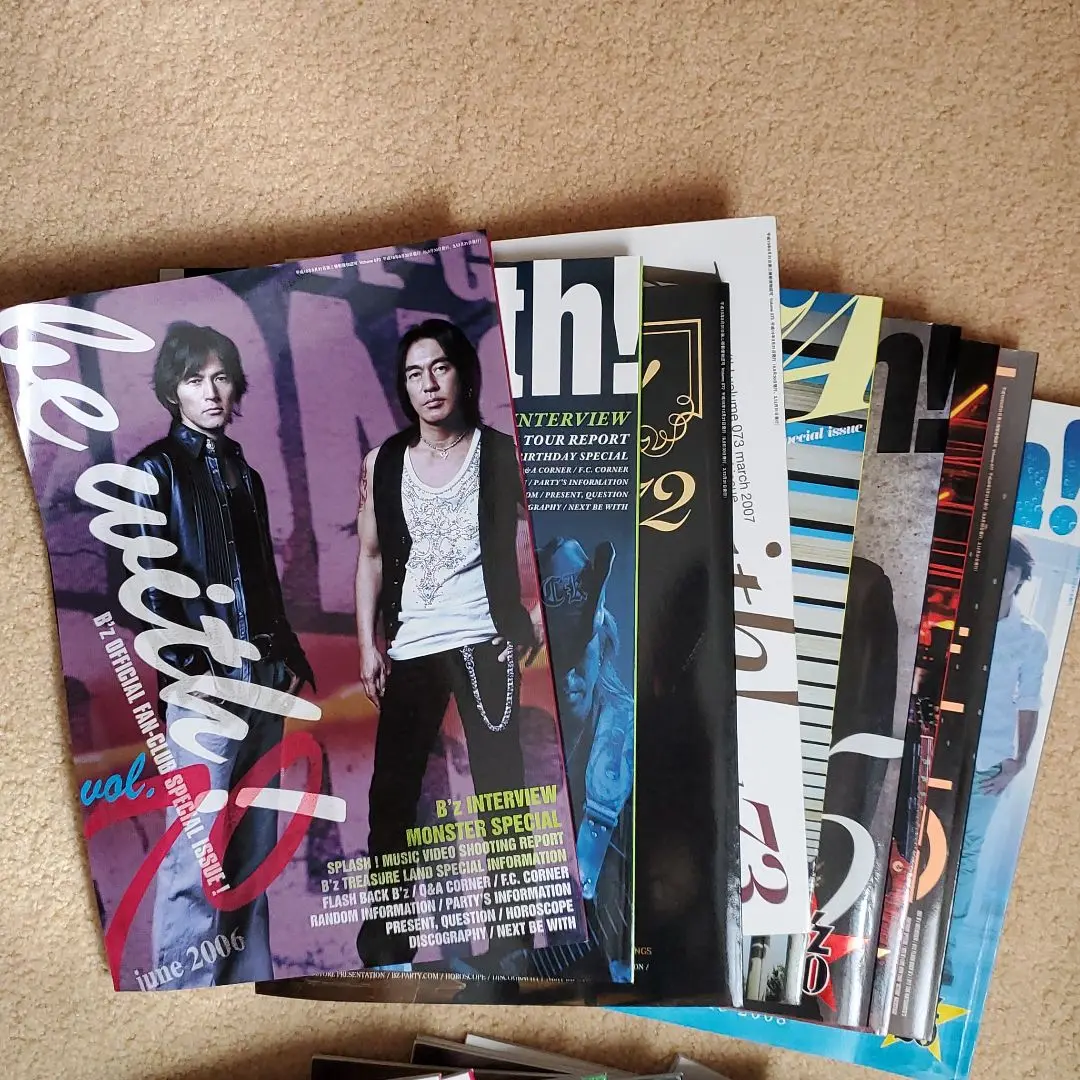 B'z 会報誌 Be With! Vol.37 1998年3月号 - メルカリ