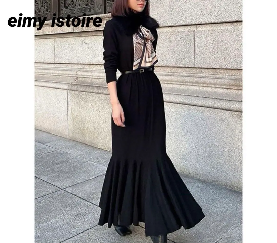 Thumbnail of eimy istoire Gather Volume Mermaid Knit Dress - F Size