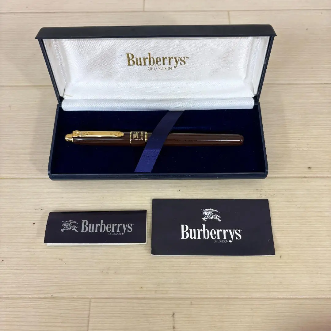 【未使用】Burberrys 万年筆　皮革調・ビンテージもの 未使用】Burberrys 万年筆 皮革調・ビンテージもの - メルカリ