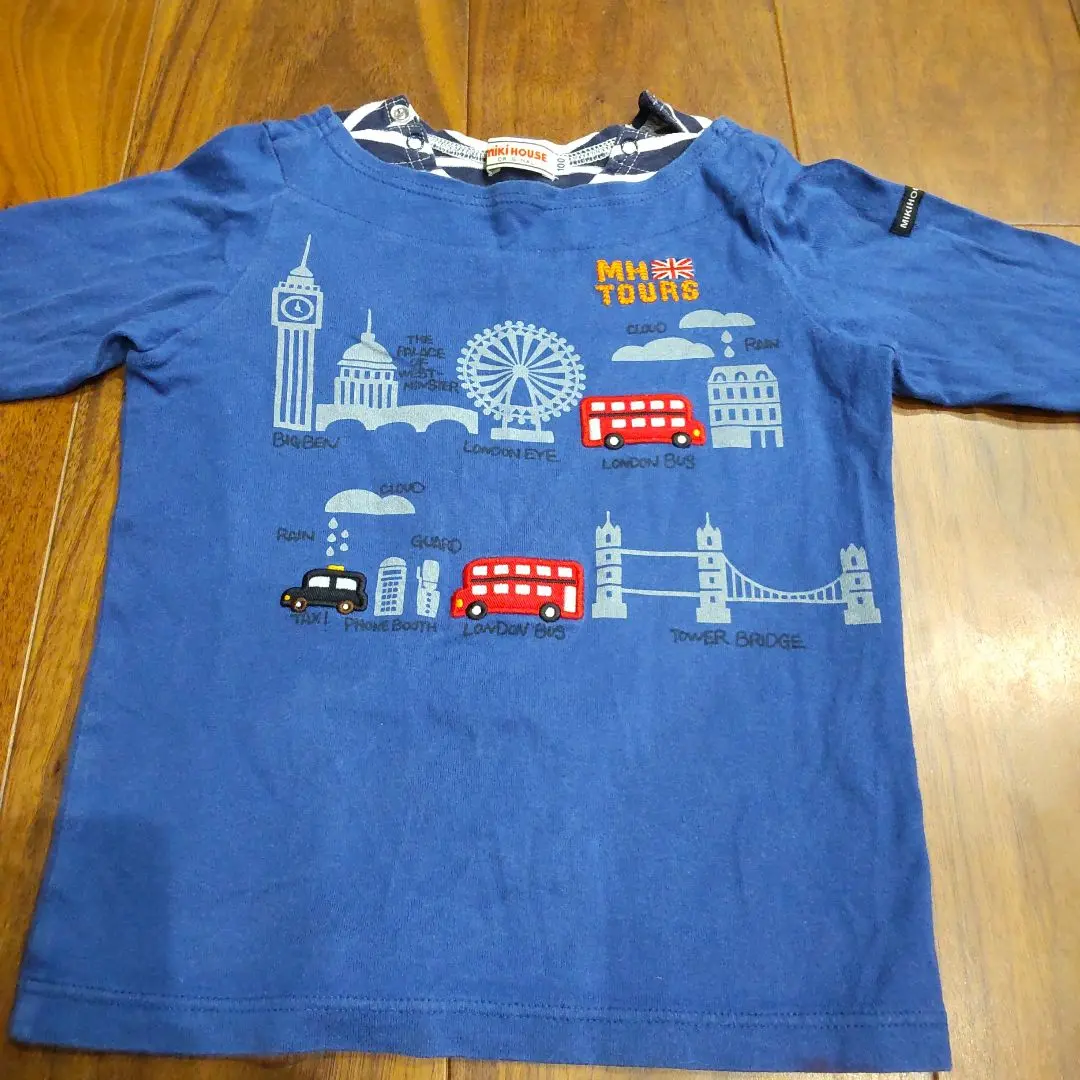 Thumbnail of Miki House London Sightseeing Print T-shirt 100