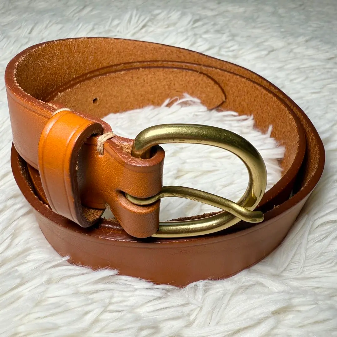 IL BISONTE - 未使用級 イルビゾンテ ゴールドバックル レザー