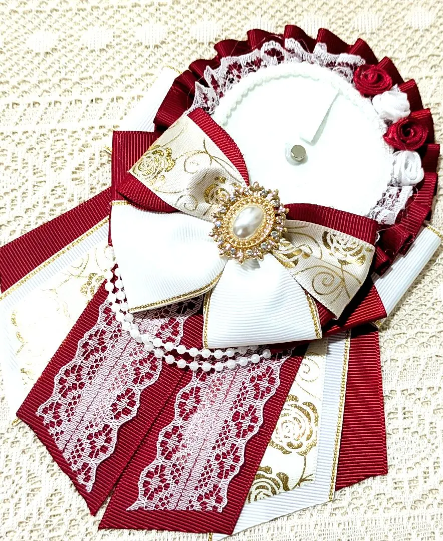 Thumbnail of Deep Red x Small Roses x Pearl Chain Ita-Rosette [Hololive, IDOLiSH7, Ensemble Stars!]