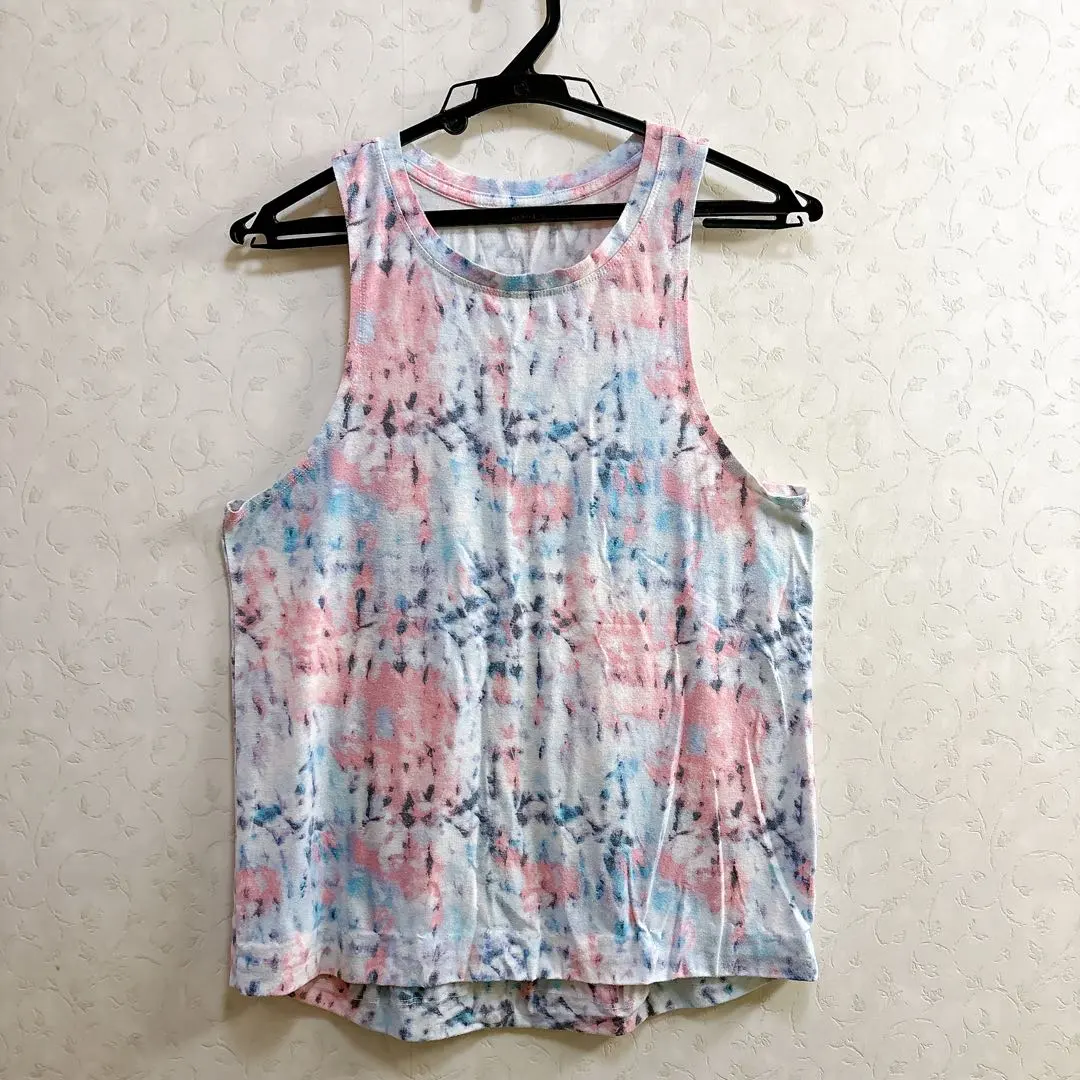 Thumbnail of Tie-dye tank top, pink and blue, layering, summer wear