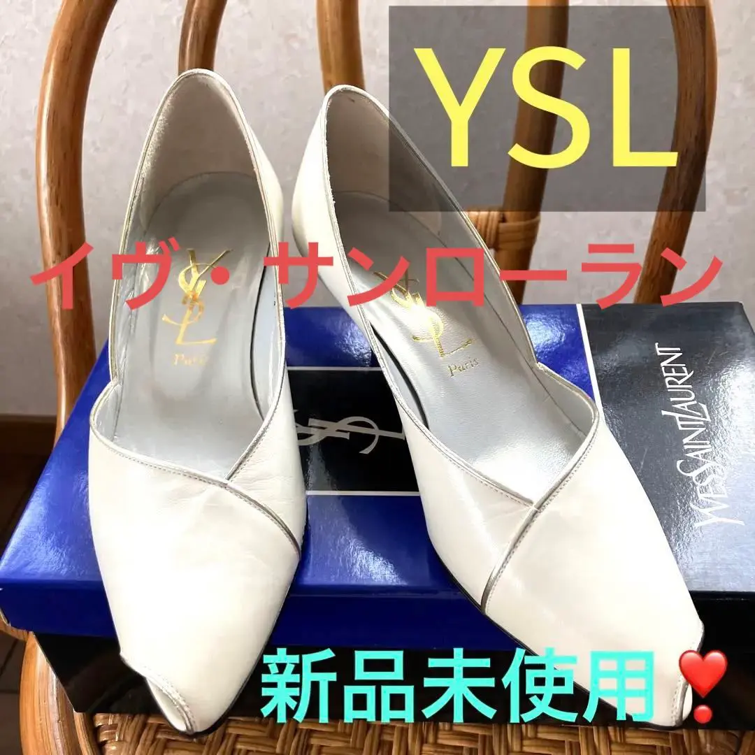 YVESSAINTLAURENT イヴサンローラン オープントゥ パンプス Yves Saint Laurent(イヴサンローラン) スウェードヒール