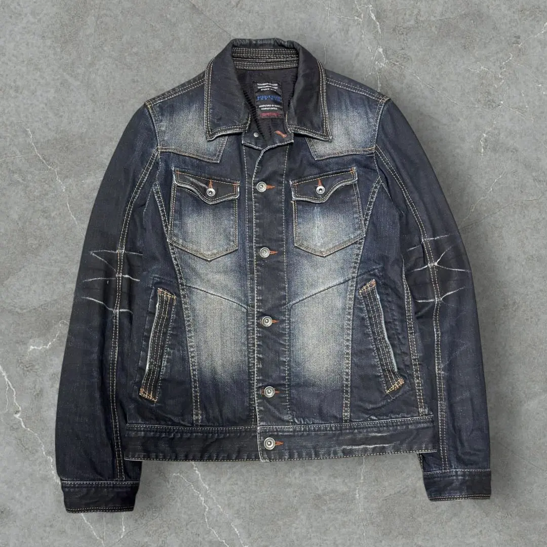 NICOLE CLUB FOR MEN y2k グランジ　デニムジャケット 2025年最新】NICOLE CLUB FOR MEN メンズ Gジャン・デニム