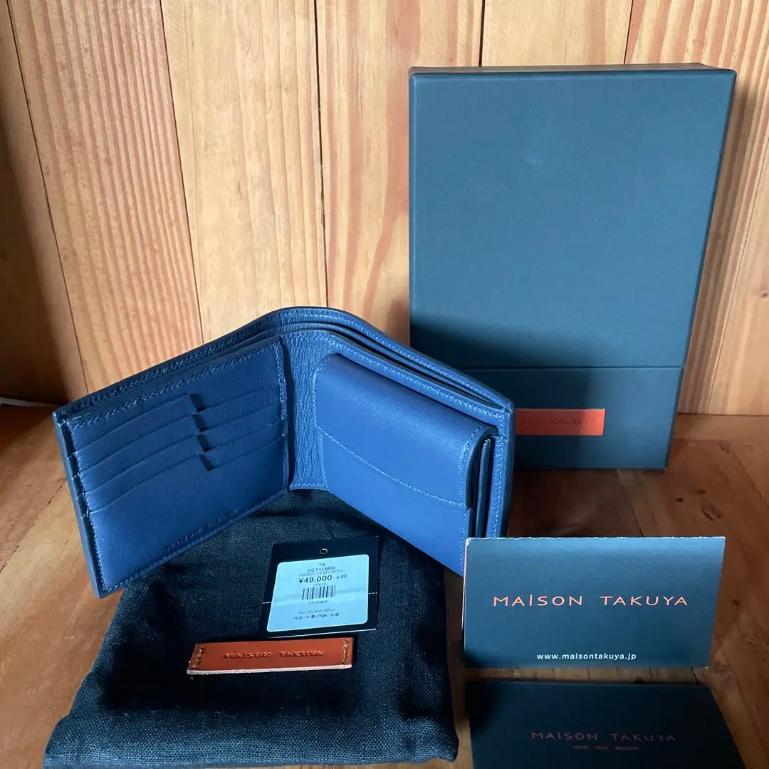 【未使用レベル】メゾンタクヤ 二つ折り 財布 楽天市場】【クーポン】MAISON TAKUYA メゾンタクヤ 財布 メンズ