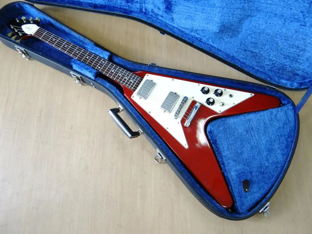 超希少 Greco グレコ FLYING-V フライングV 1978年 日本製 1978 Greco FV-900 Flying V Vintage Guitar Natural w/ Case