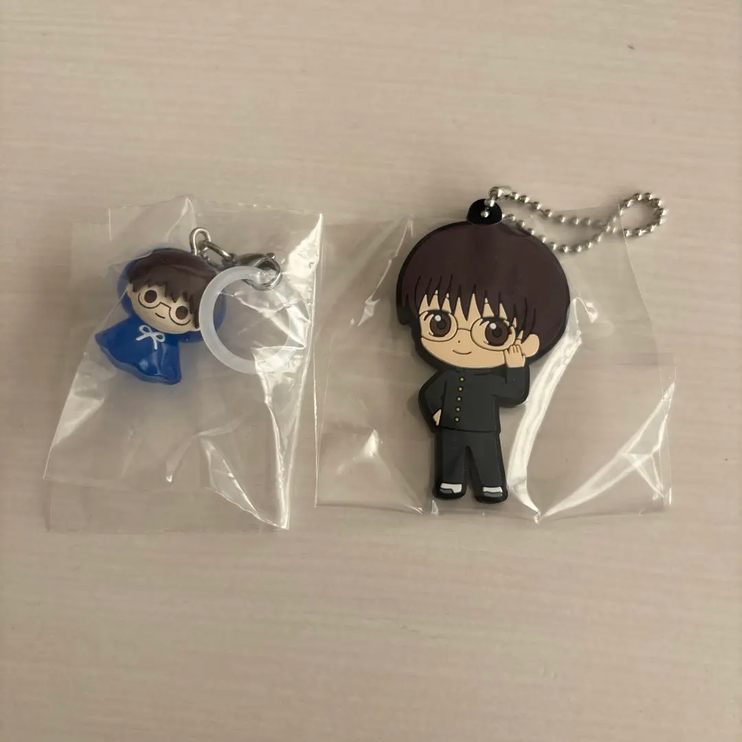 Thumbnail of Gintama: Shinpachi Shimura, Ginpachi-sensei, Mejirushi Accessory Rubber Mascot